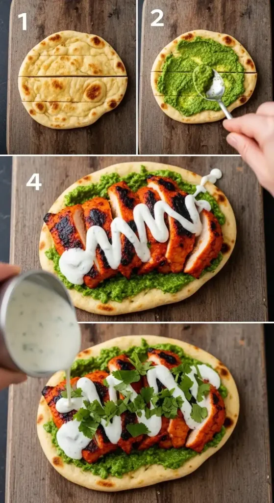 Tandoori Chicken Naan Buns