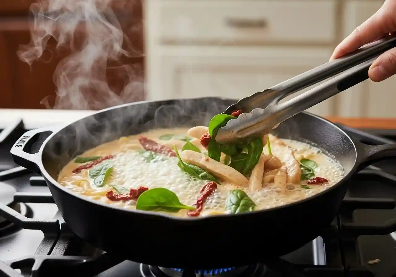 Tuscan Chicken Pasta 