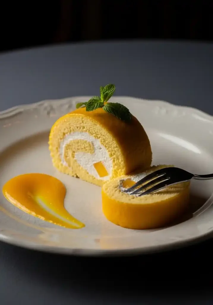 Mango Chantilly Swiss Roll