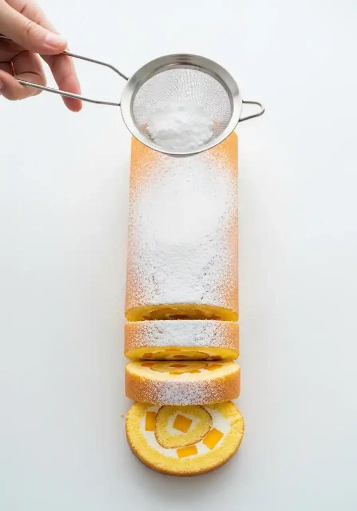 Mango Chantilly Swiss Roll