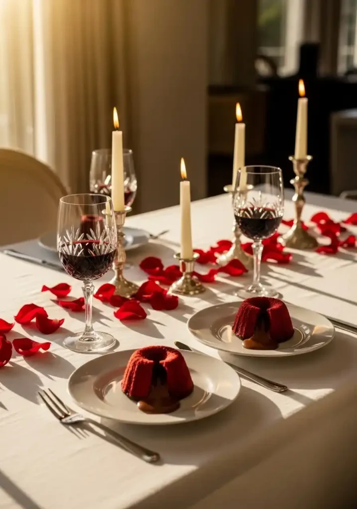 Red Velvet Molten Lava Cakes