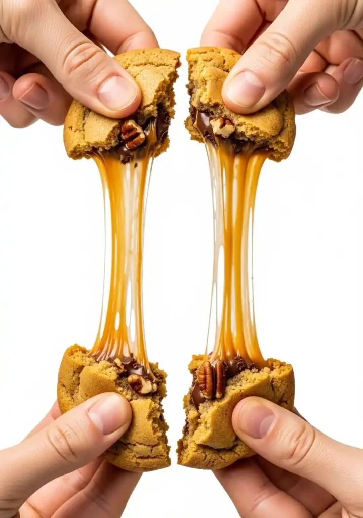 Salted Caramel Pecan Chocolate Chip Cookies