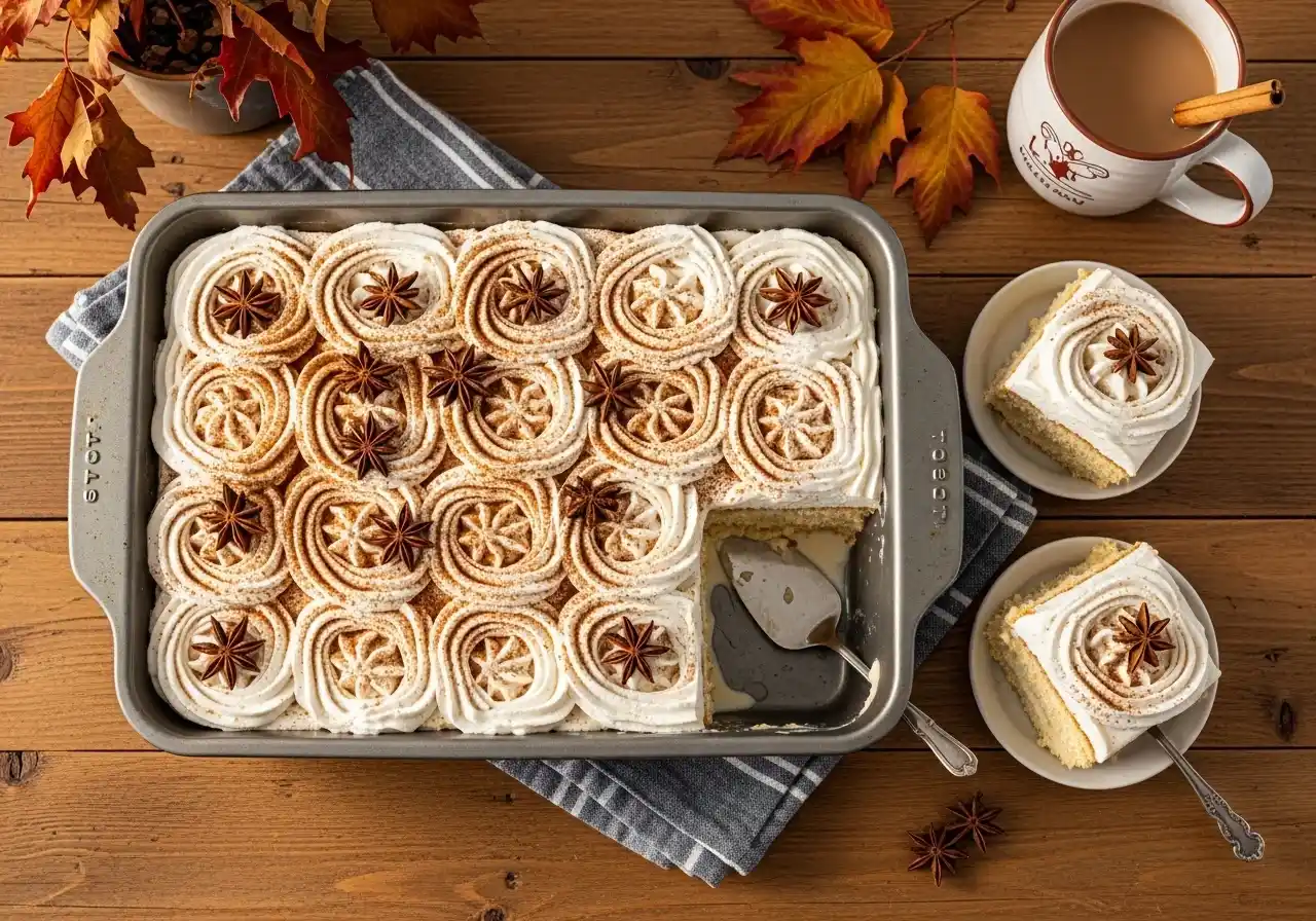 No Bake Chai Tres Leches Cake