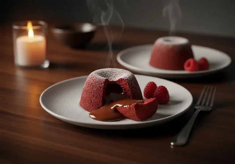 Red Velvet Molten Lava Cakes