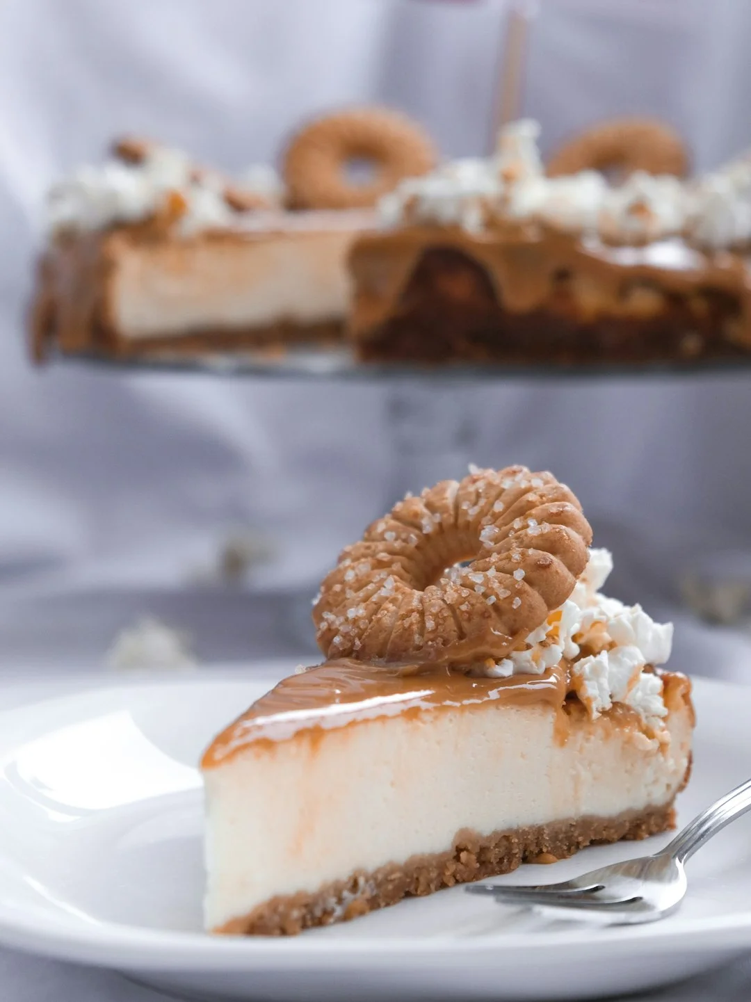 biscoff salted caramel cheesecake