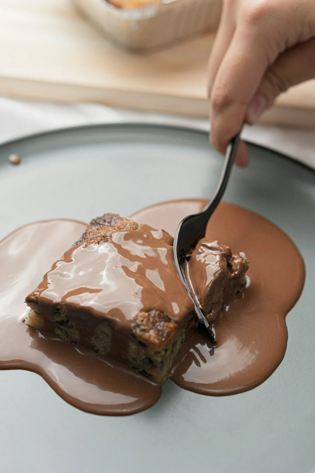 easy chocolate bread pudding