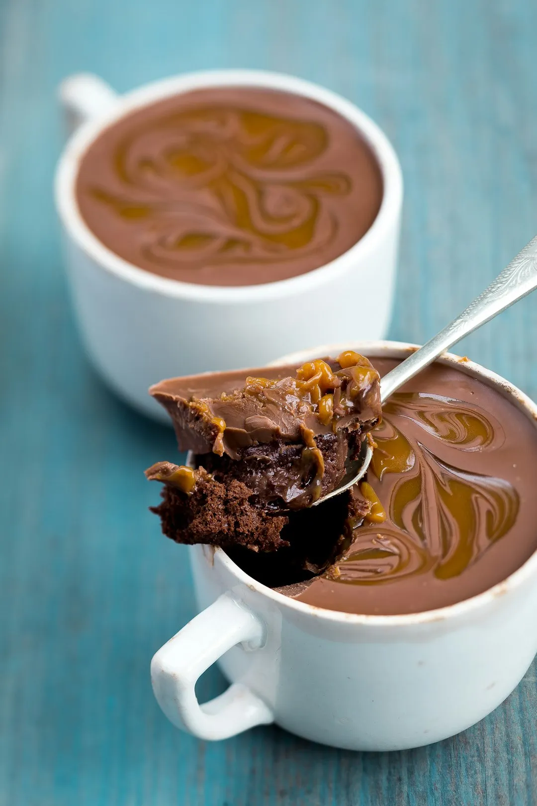 hot chocolate mug cakes for two