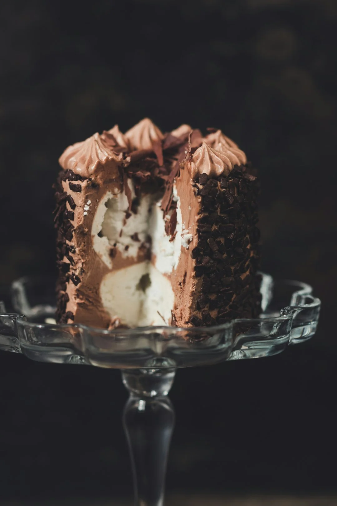 chocolate mousse chiffon cake -- The Art of Folding chocolate mousse chiffon cake
