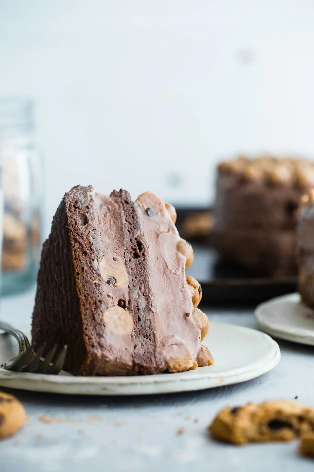 chocolate mousse chiffon cake -- Exploring International Flavors chocolate mousse chiffon cake