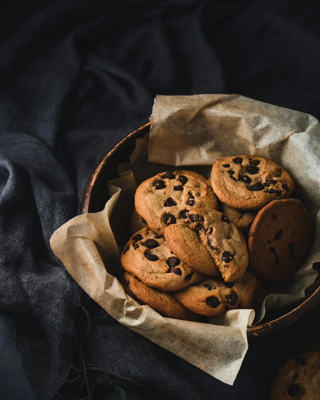 fudgy double chocolate chip cookies