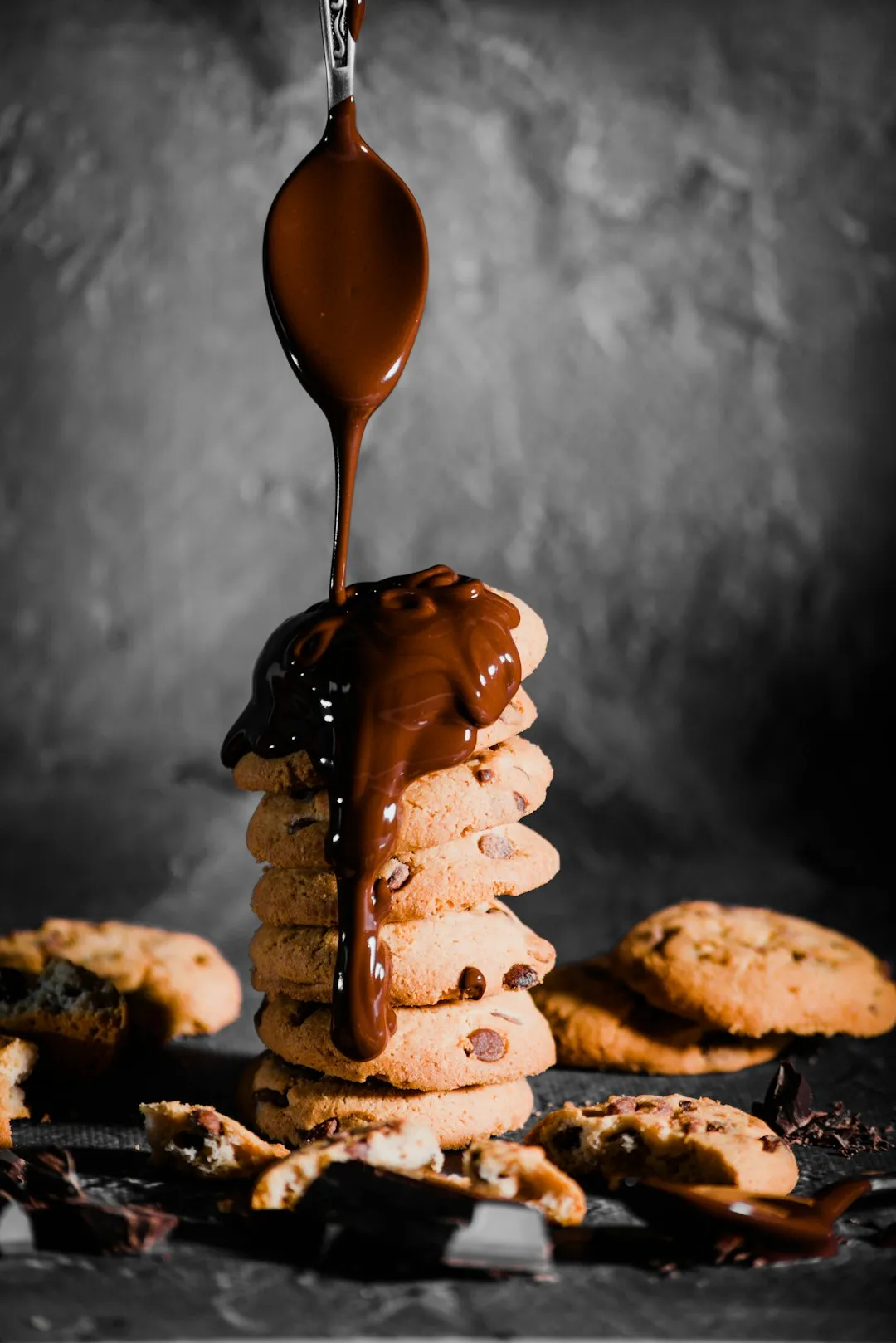 fudgy double chocolate chip cookies