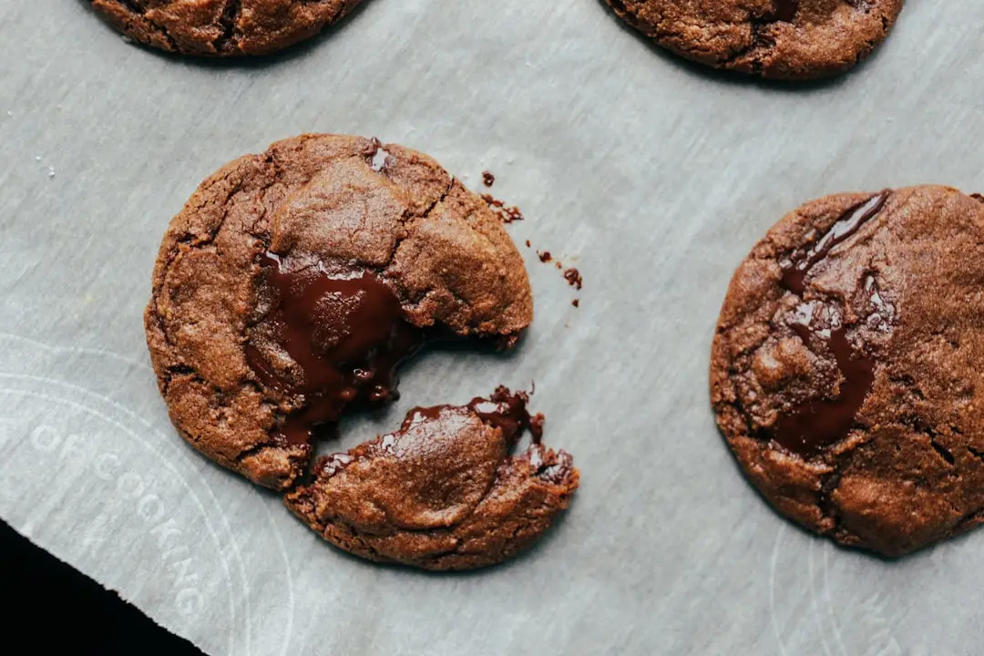 fudgy double chocolate chip cookies
