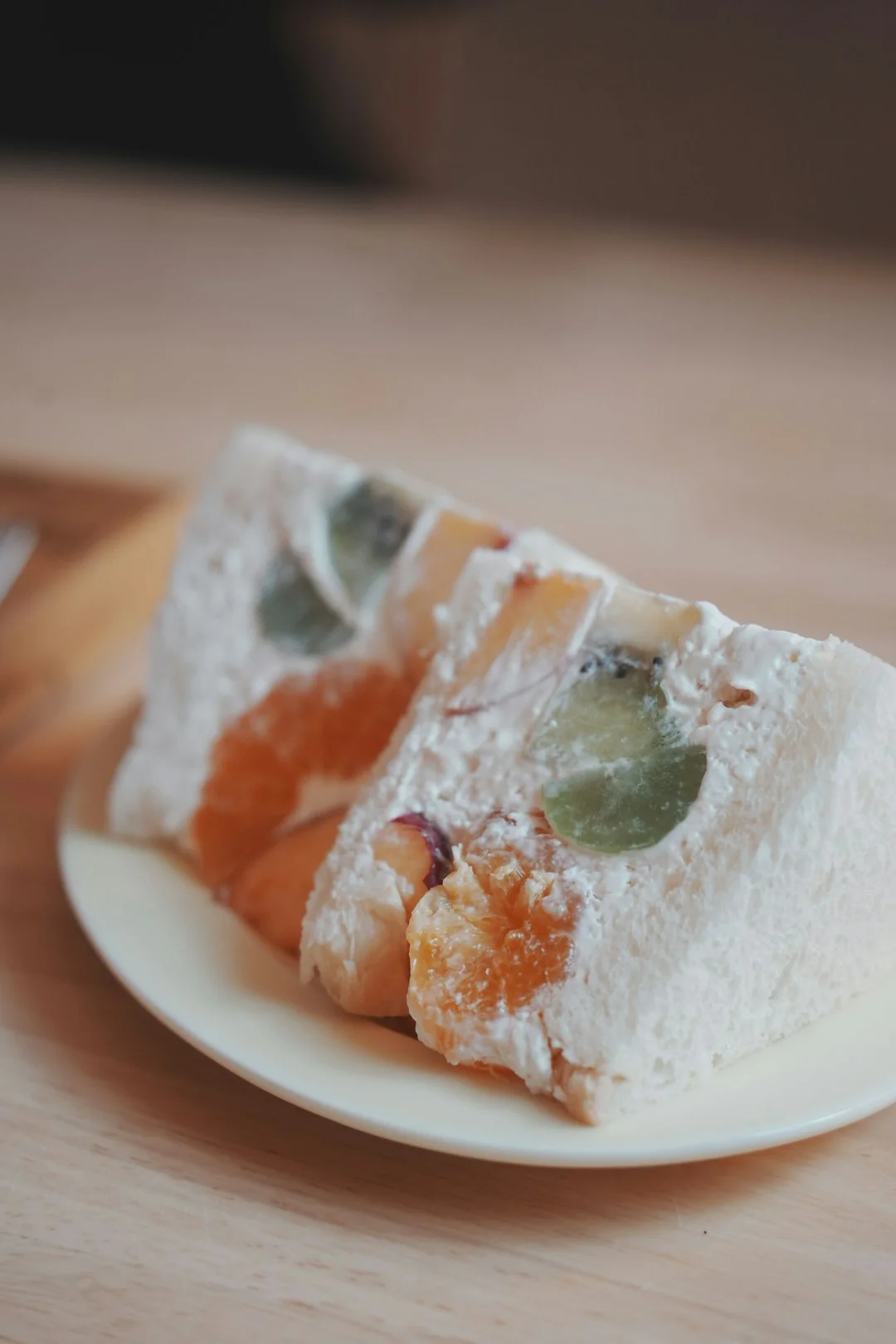 mango cream chiffon cake