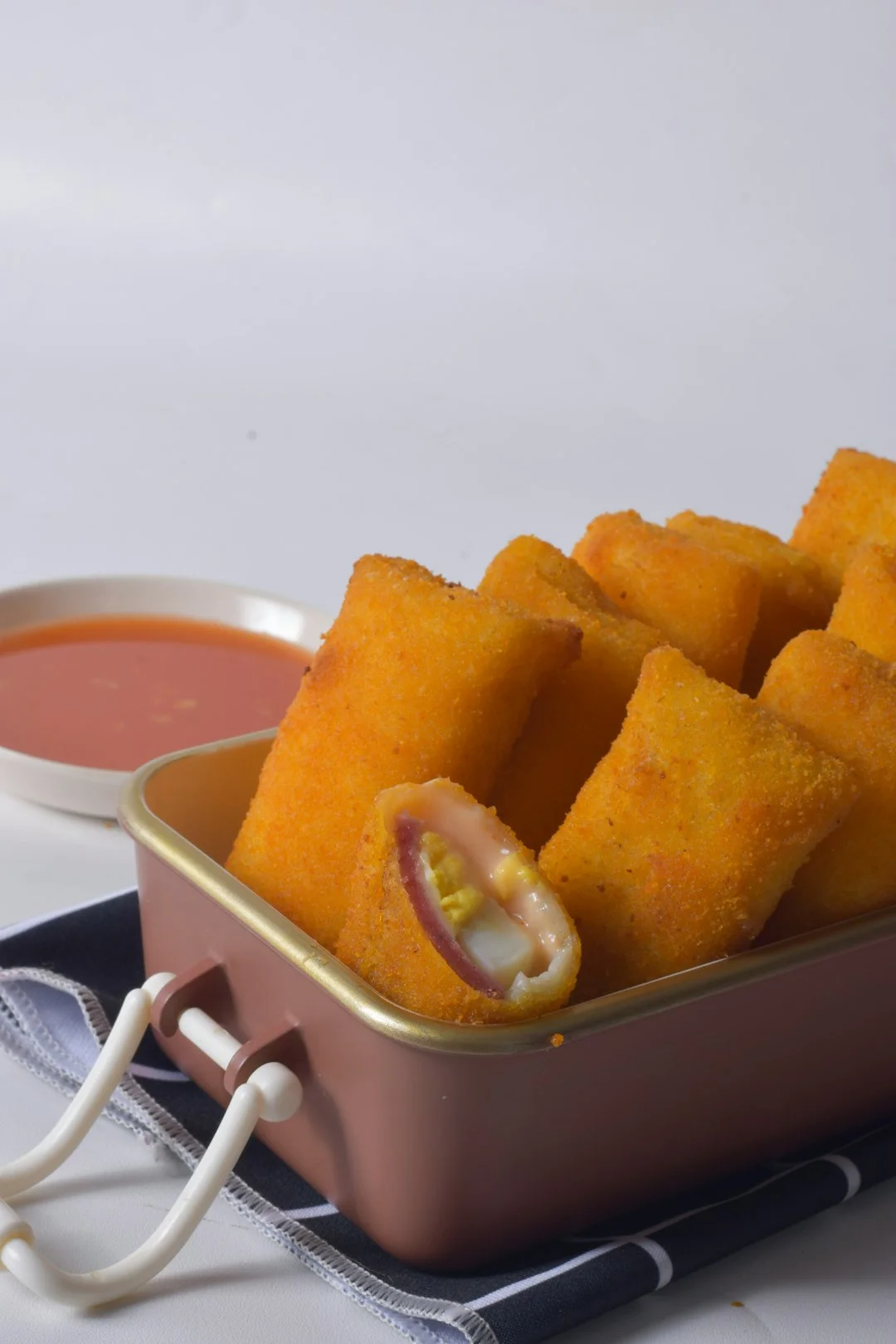 crispy fried lasagna rolls -- Serving Suggestions crispy fried lasagna rolls