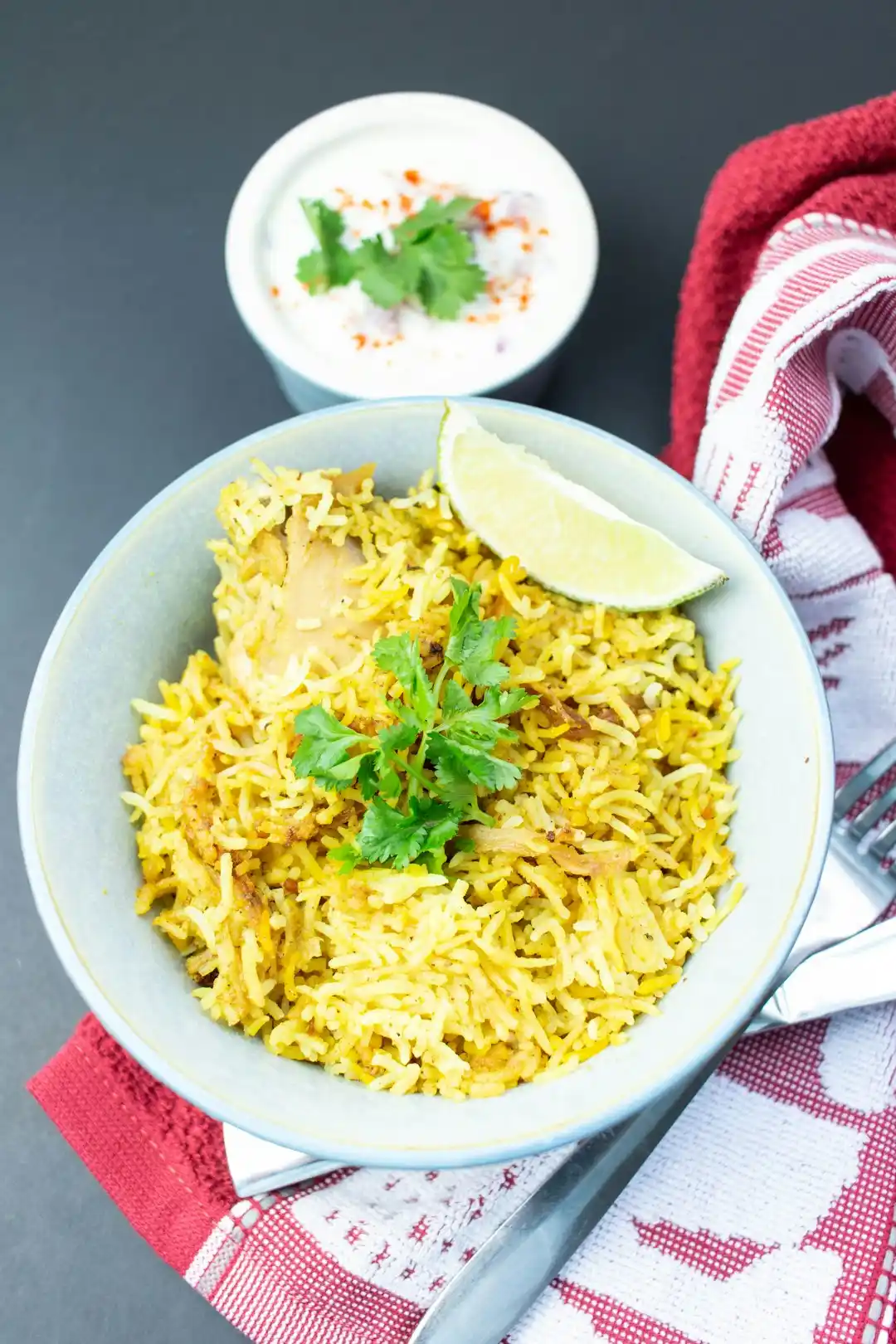beef biryani -- Assembling the Biryani beef biryani