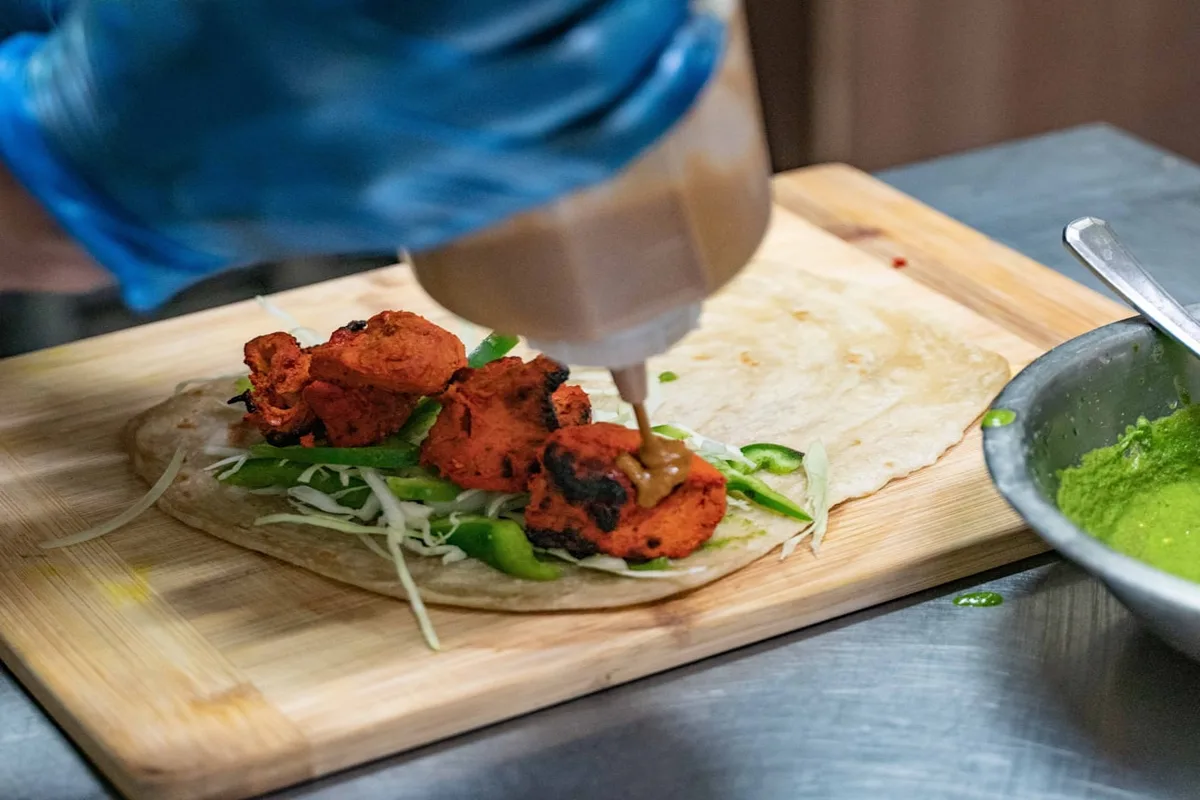 chicken tikka paratha rolls