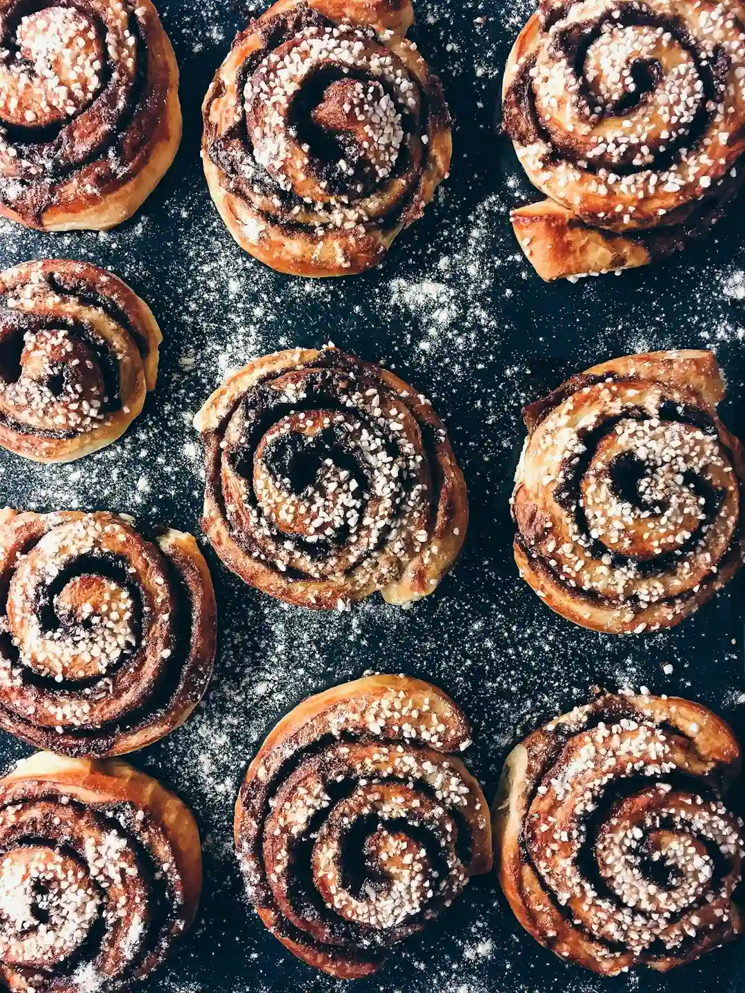 pecan cinnamon buns -- Rolling and Shaping the Buns pecan cinnamon buns